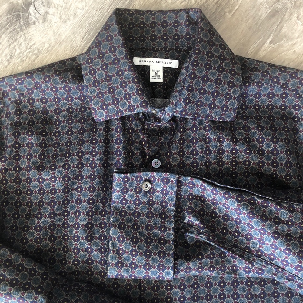 Banana Republic Dress Shirt Size M 15-15.5